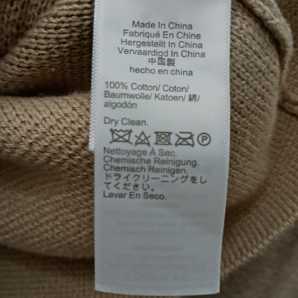 J. Crew  Patch-Pocket Cardigan Sweater - Beige .New no Tag.Pit To Pit 23 - Picture 7 of 10